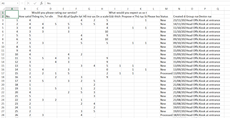 Export Data
