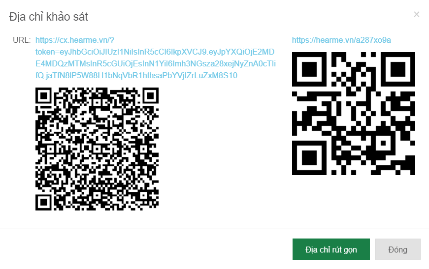 Survey Link and QR Code