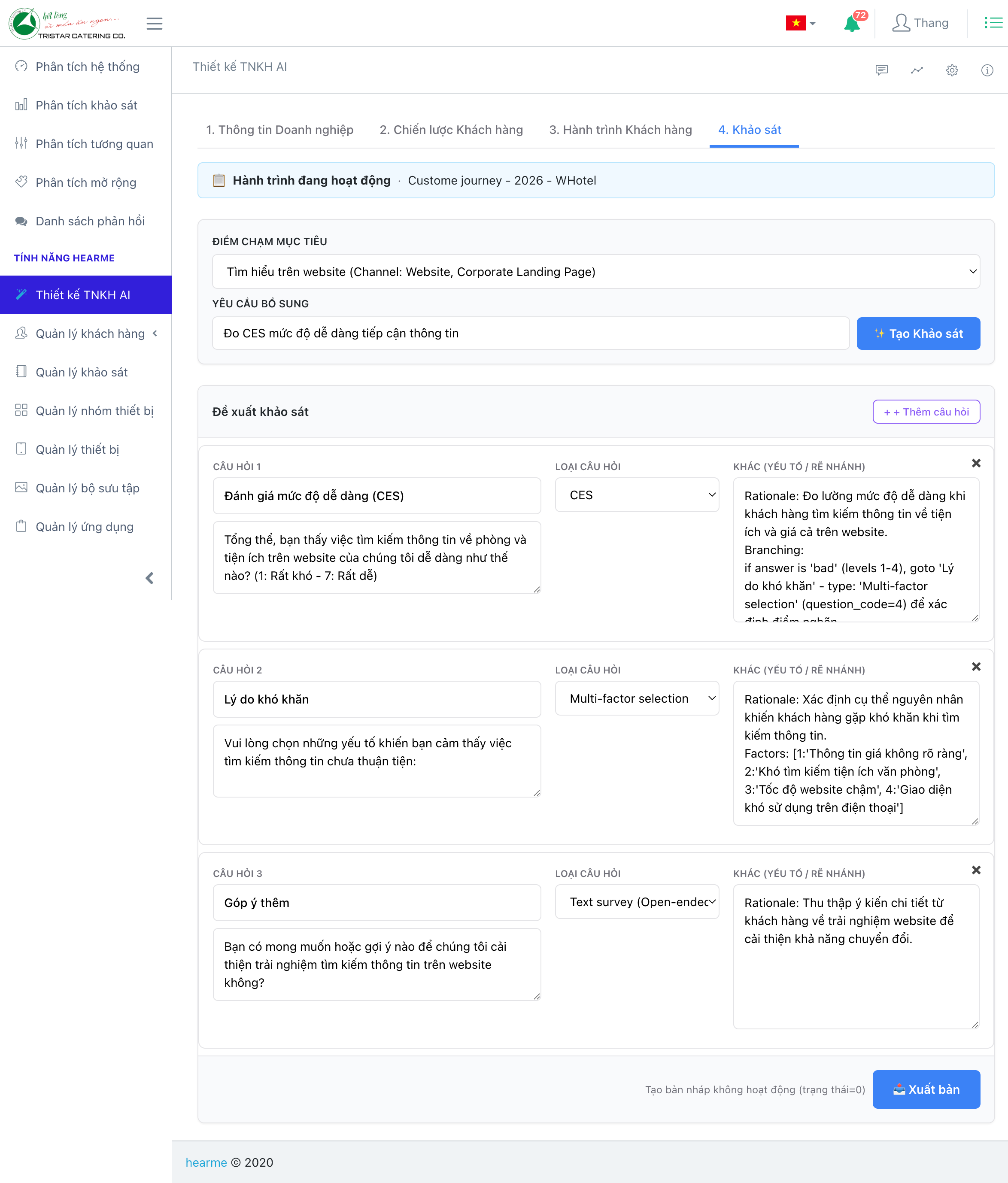 Tab 4: Survey Builder